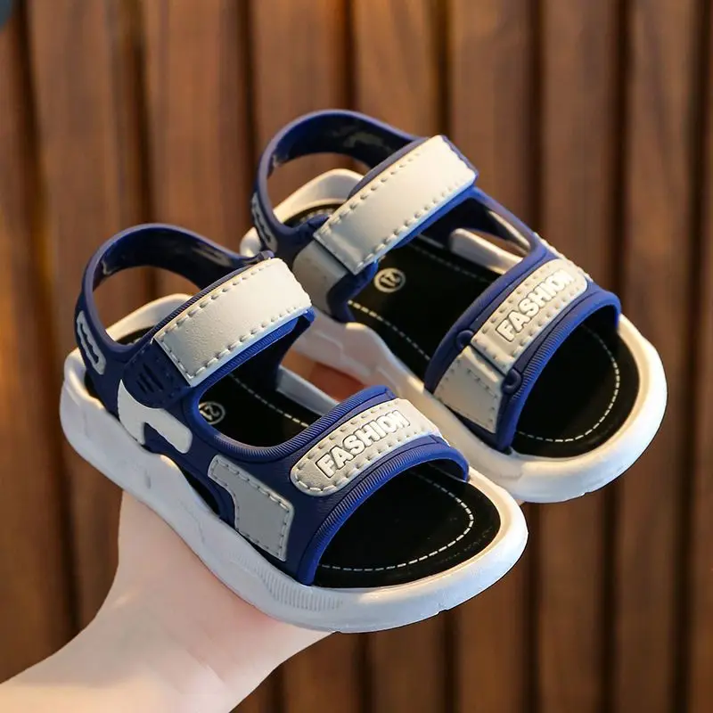 

2026 New Summer Boys' Sandals Soft Sole Non-Slip Beach Shoes for Toddlers