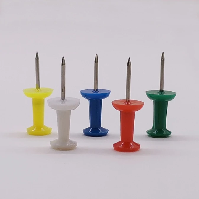 Picture 6: Multicolor Plastic Tacks Push Pins 100 200 300 Pcs Assorted Thumb Tacks for Office School Stationery