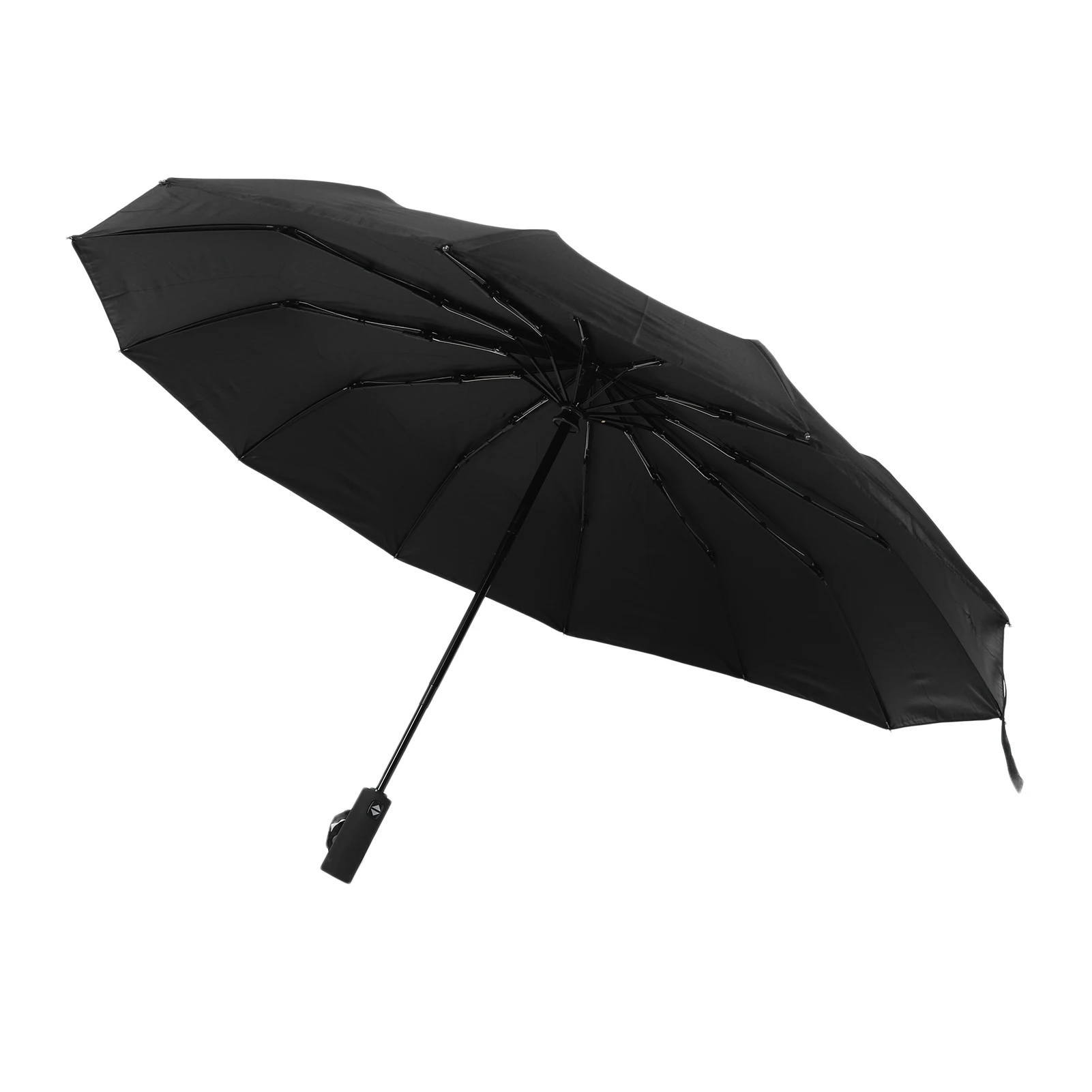 Automatic Folding Umbrella Graphite Black 12 Ribs UV Protection Auto Collapsible Umbrellas For Outdoor