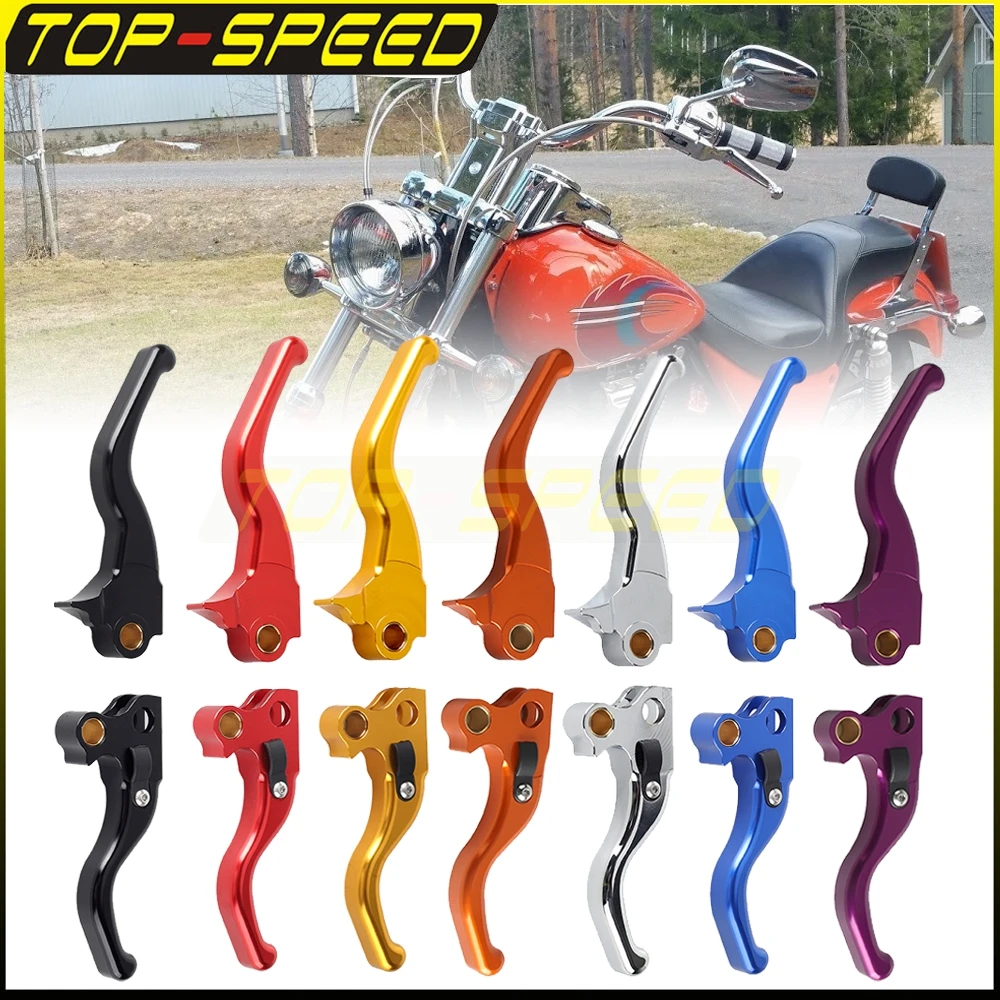 Motorcycle CNC Brake Clutch Lever Aluminum Accessories 2/3 Finger Fingers Brake Levers For HARLEY Dyna FXR2/3/4 CVO/SE 1999-2000