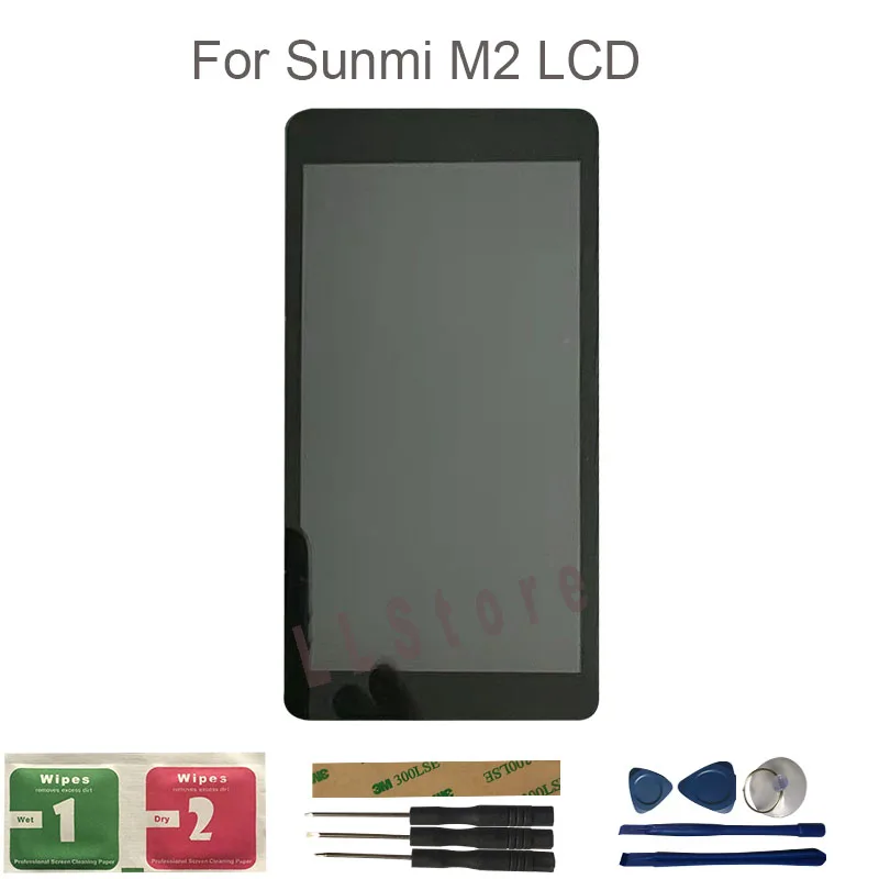 100% Tested For SUNMI M2 T7820 T7281 LCD Display With Touch Screen Digitizer Assembly Replacement With Tools