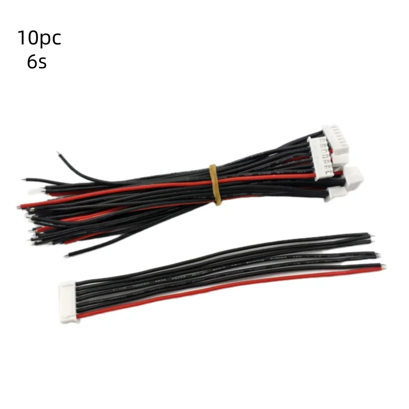 10 stuks per partij 15 CM 22AWG Lipo batterij gebalanceerd opladen siliconen draad connector plug gebalanceerde oplaadkabel