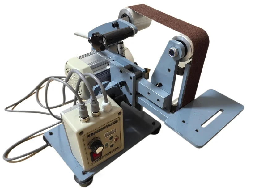 

Small Belt Sander Household 1100W Variable Frequency Motor, Vertical and Horizontal 915 Belt 50 Type, Metal Grinding Belt Sander