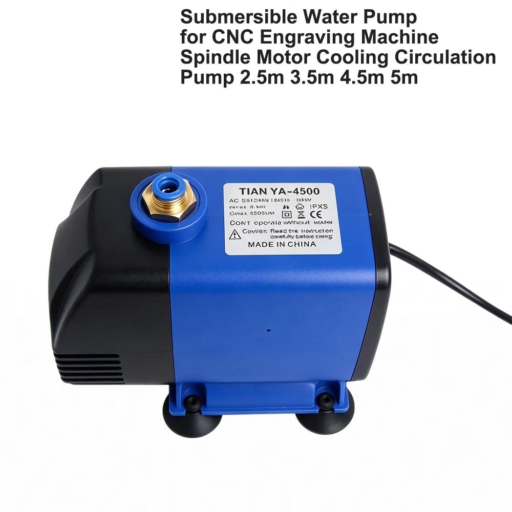 Submersible Circulation Water Pump for CO2 Laser Cutter CNC Engraver Spindle Motor Cooling 2.5/3.5/4.5/5M Lift