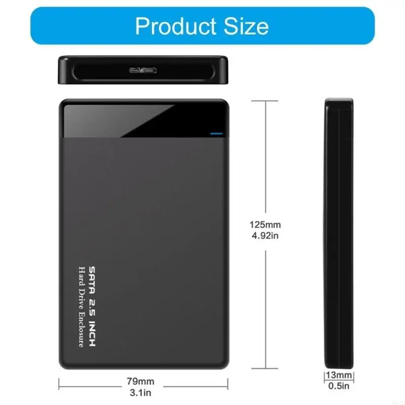 Q1JC USB3.0 2.5 inch harde schijven Case SSDS -behuizing harde schijven schijfdoos behuizing