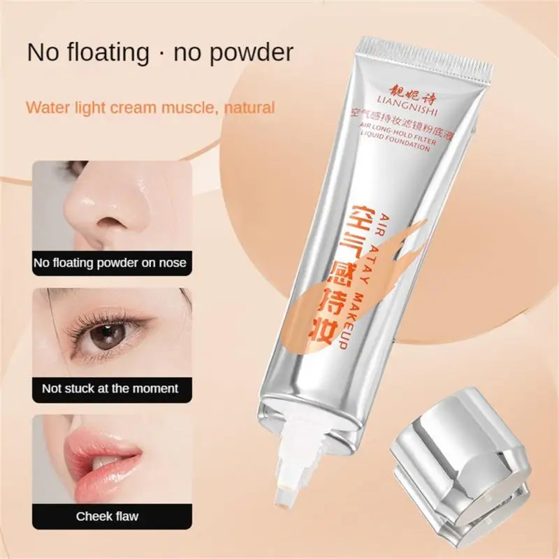 1/2pcs Creme Anti fouling wasserdichte Luft flüssige Grundierung haut freundliche natürliche Optik flüssige Grundierung Make-up Concealer