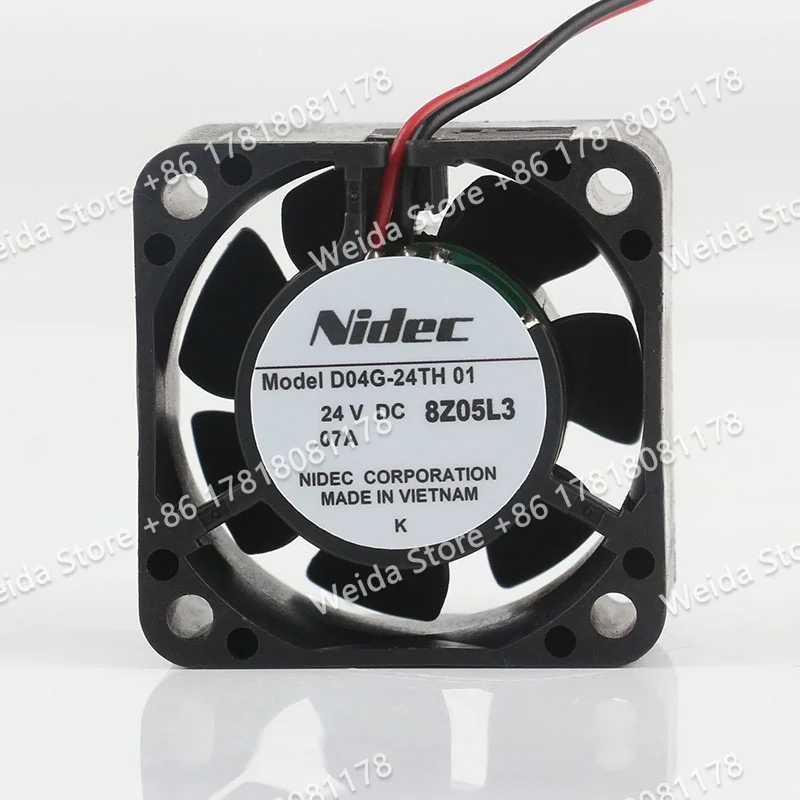 

Original New Nidec 40X40X20MM DC 24V 0.07A D04G-24TH 01 Cooling fan 4CM inverter quiet two-wire Axial flow