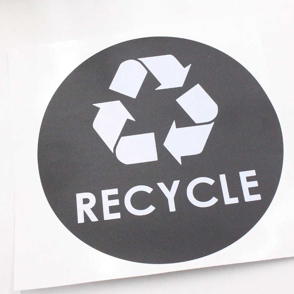 

8 Pcs Garbage Sorting Stickers Trash Can Label Various Cans Signs
