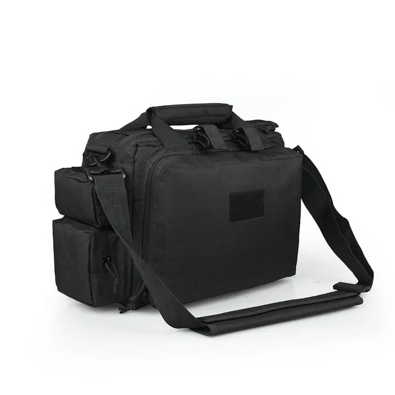 Camouflage single shoulder portable oblique span bag military fan outdoor can hold 14-inch 15-inch notebook