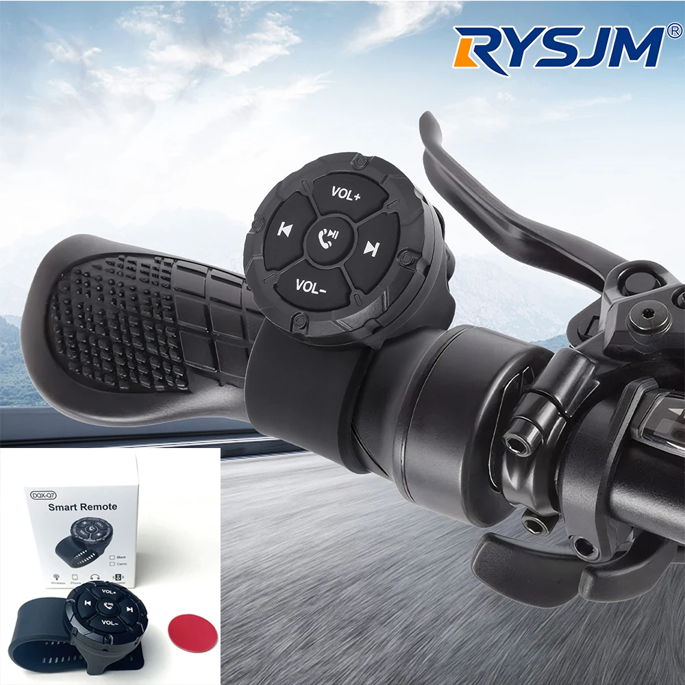 Wireless Car Steering Wheel Control Button Volume Music Player Bluetooth-compatible Media Controller  Switch Wheel Buttons 12V