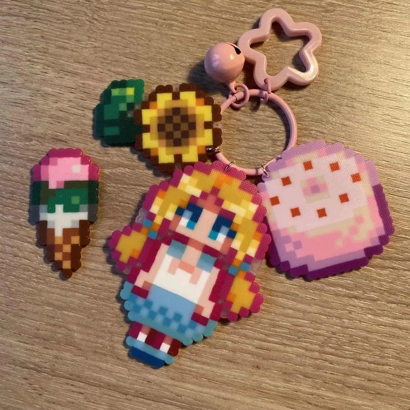 

В наличии Stardew Valley Game Merchandise индивидуальный брелок Себастьян Хейли Эбигейл Шине Сэм милый аниме пиксельный стиль кулон