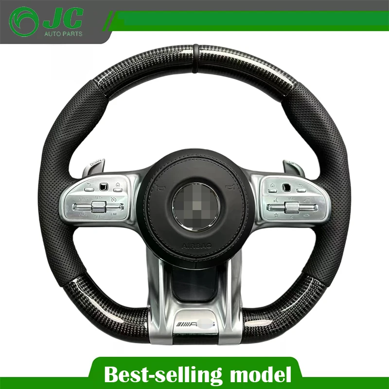 

Steering Wheel for Mercedes GT W190 C190 W205 C205 W166 X167 W177 W290 W217 C217 W222 C63 E63 S63 G63 GT63 GLE63 (Customizable)