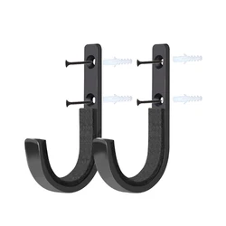 Horizontal Gun Rack Heavy Duty Metal Gun Holder Wall Mounted Rifles Archery Bows Swords Storage Hangers with Soft Padding