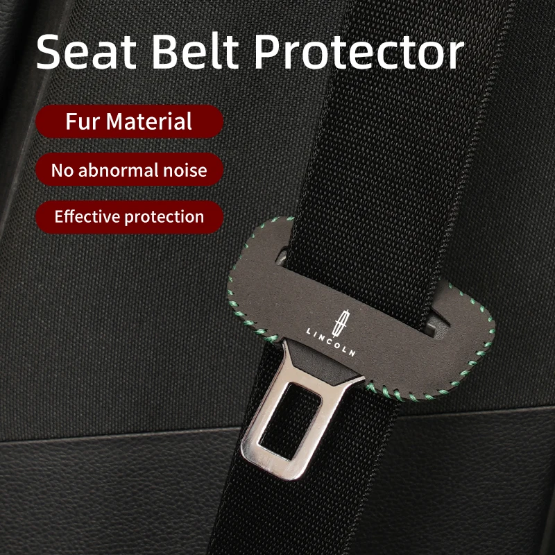Universal Car Seat Safety Belt Buckle Cover Interior Accessories For Lincoln Nautilus Aviator Navigator MKZ MKX Continental MKC