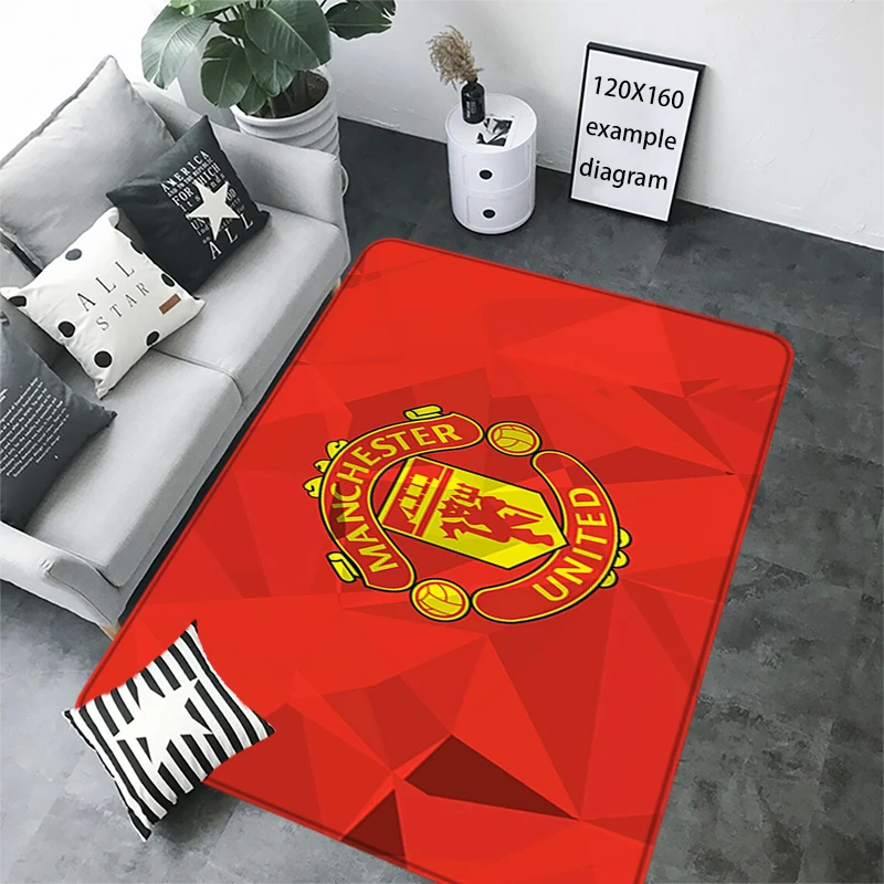 سجادة أرضية غير قابلة للانزلاق سجادة قدم للمدخل سجادة المدخل U-United Manchesters سجاد المطبخ الممتاز بالماء سجادة بجانب السرير ديكور المنزل #4