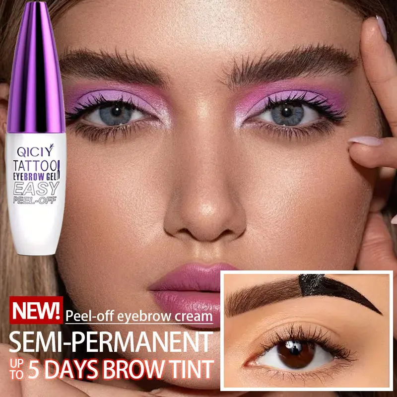 Crème de teinture pour sourcils, crayon à sourcils Semi-Permanent, imperméable et résistant à la sueur, cosmétiques naturels longue durée