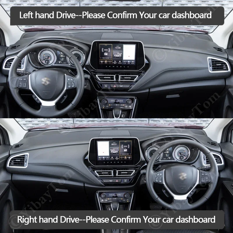 For Suzuki SX4 S-Cross MK3 2022 2023 Accessories Dashboard Cover Board Mat Liner Pad Anti-Slip Custom Sunshade Rug Protect Cape