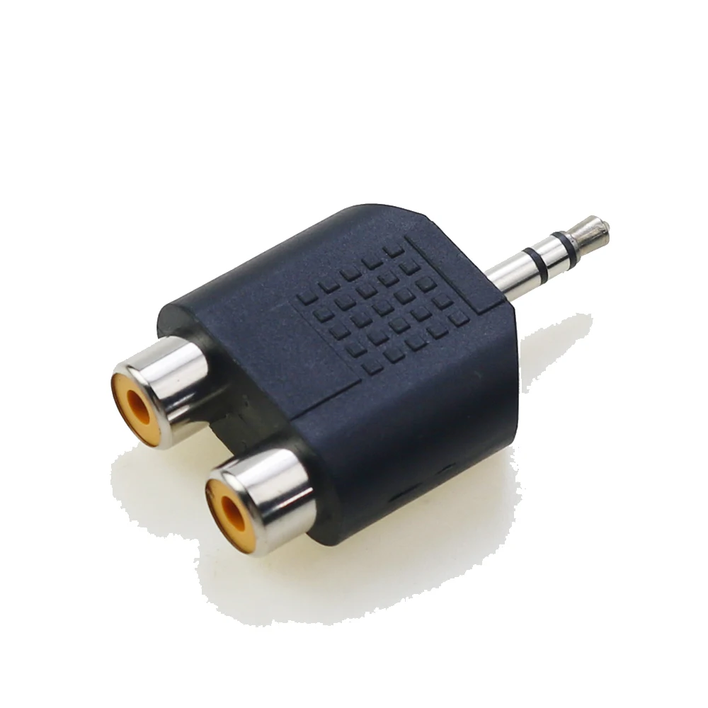 Conector adaptador estéreo Dual RCA macho/hembra a RCA, 2 piezas, 3,5mm, 6,35mm, 6,5mm, 1/8 