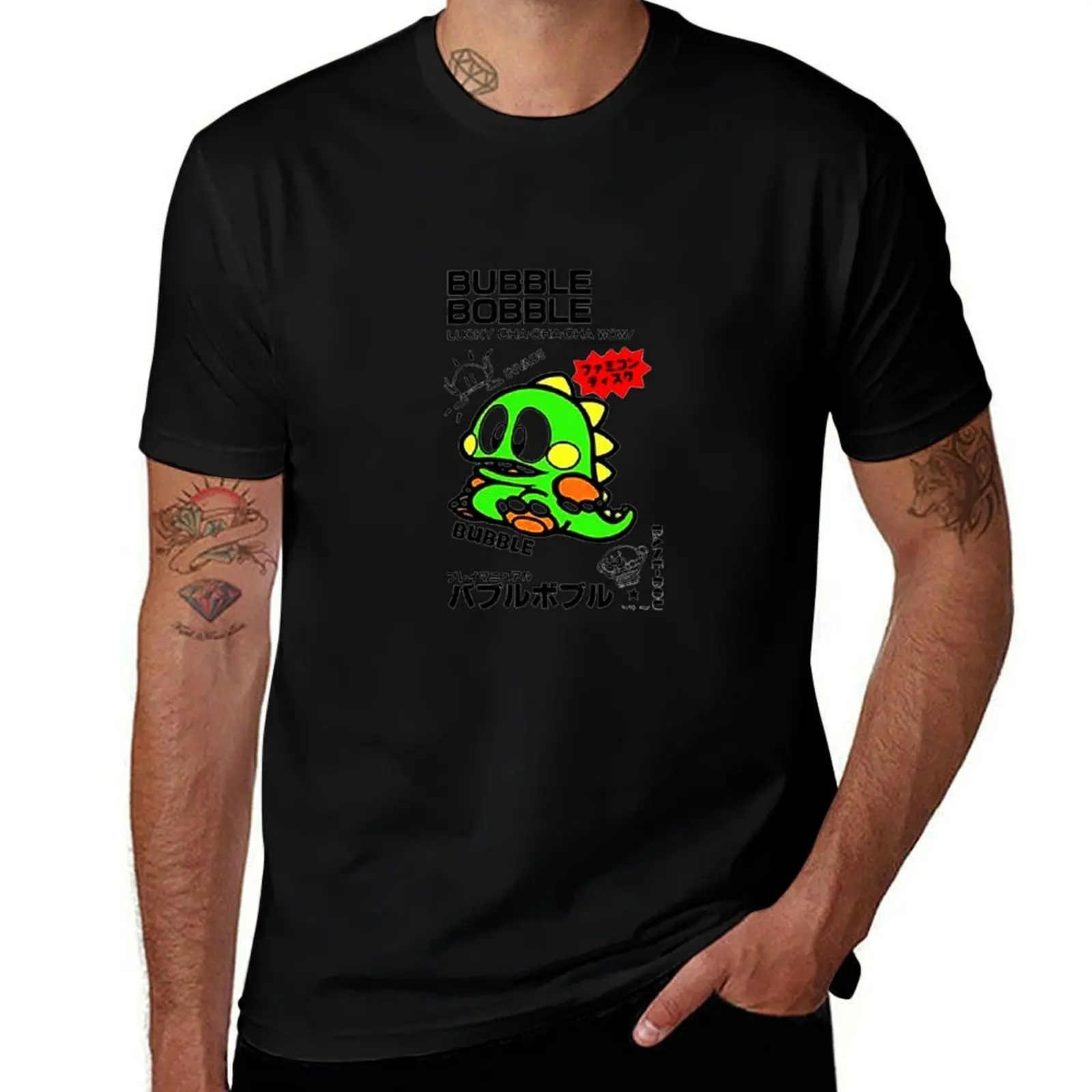 Bubble Bobble Japanisches T-Shirt, grafisches T-Shirt, Bluse, Louboutins, Anime-Figuren, Herren-Designer-T-Shirt