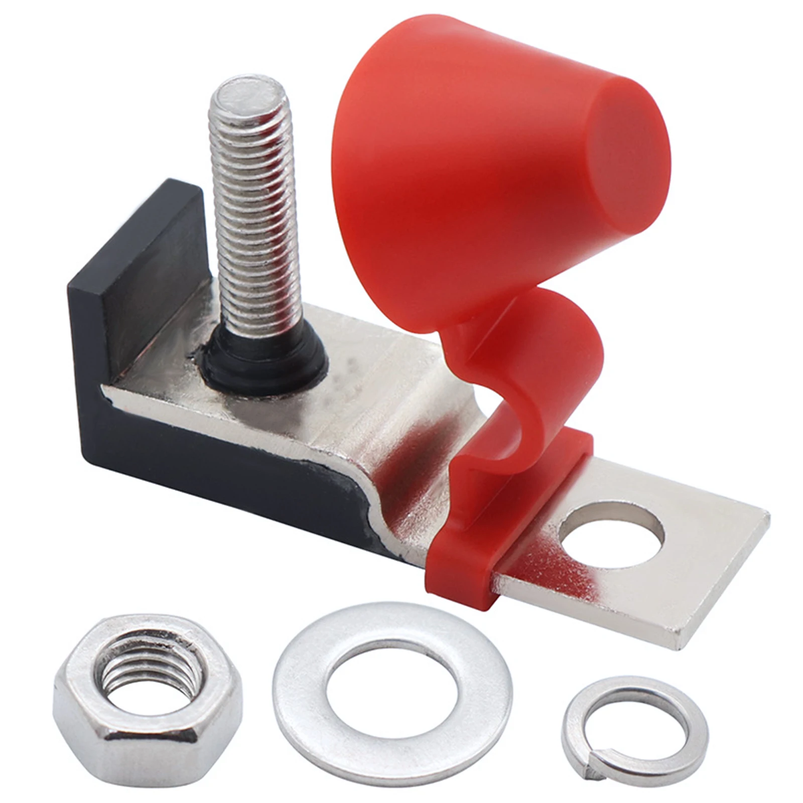 IZTOSS Battery Terminal Fuse Holder Single Stud Insulated Fuse with Cover and 58V 100A-300A Ring Fuse for Automotive Boat Trucks