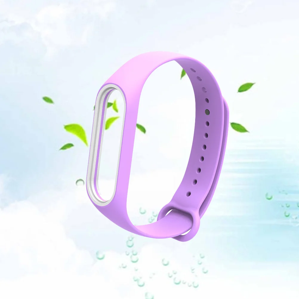 

Purple No 4 Durable Adjustable Silicone Wristband for 3 Fashion Stylish Replacement Strap Fitness Accessory