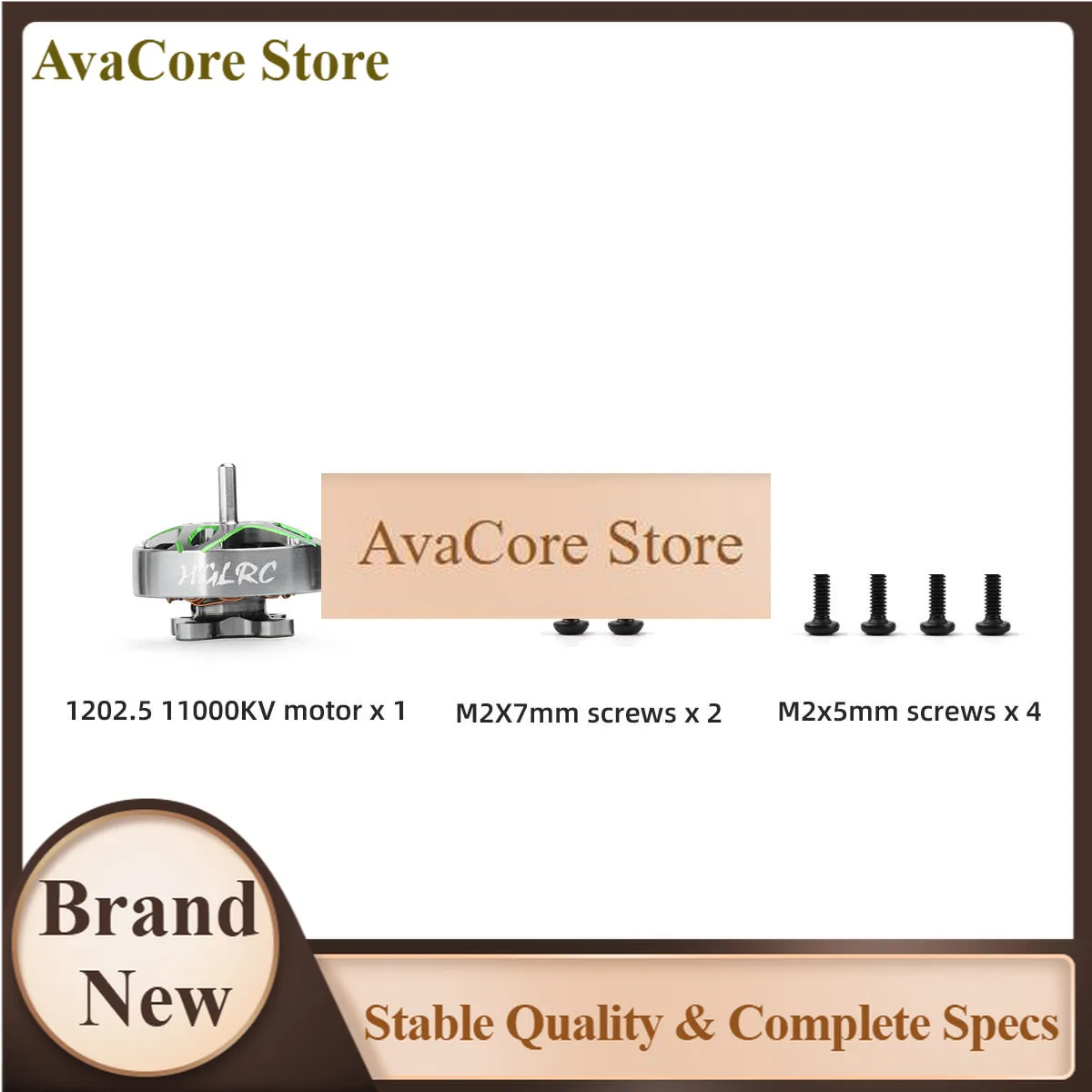 AvaCore4PCS HGLRC SPECTER 1202.5 Brushless Motor 11000KV 1-2S LIPO For FPV Freestyle 85mm 2.5inch Toothpick 3inch Long Range Dro