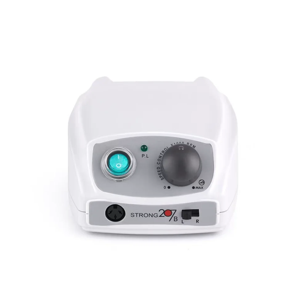 65W STRONG 207B Zestaw wierteł do paznokci 35000 obr/min mocny 120 Elektryczna rękojeść do manicure Zestaw do pedicure Narzędzie do zdobienia paznokci Pilnik do paznokci