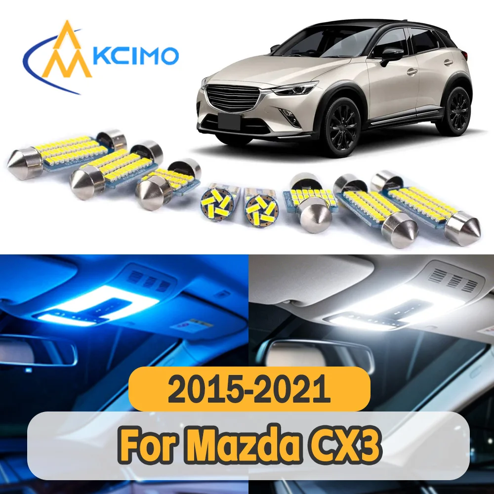 

Long Service Life Car Indoor Lamp Bulbs Stable Illumination Power Saving LED Light Replacement for Mazda CX3 2015-2021