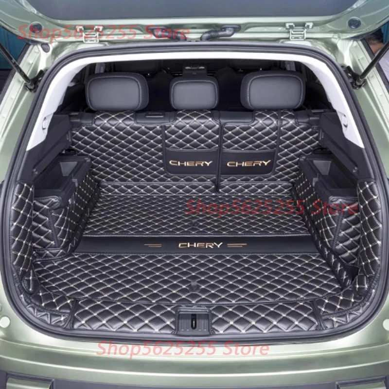 For Chery JAECOO J7 2023 Car Trunk Mat Fully Surround Cargo Liner Leather Car Interior Decoration Modified Protective Supplies