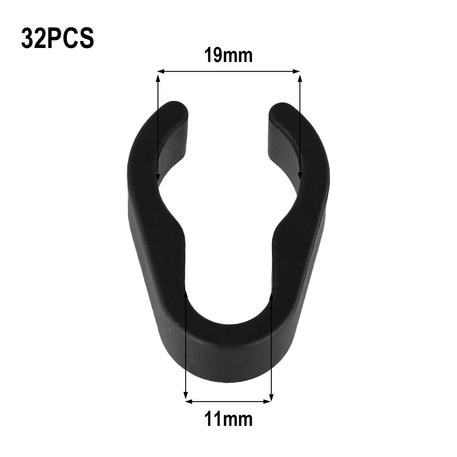 Microphone Stand Cable Clips 32 PCS ABS Plastic Clamp for Boom Poles and Mic Stands Efficient Cable Management and Organization