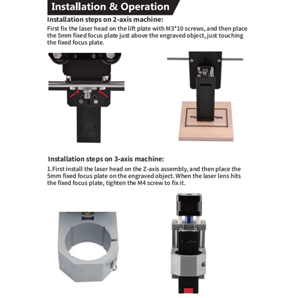 TWOWIN 20W Laser Module 450nm Laser Engraver Head for Laser Engraving Cutting Machine Printer CNC Router Wood Working Tools