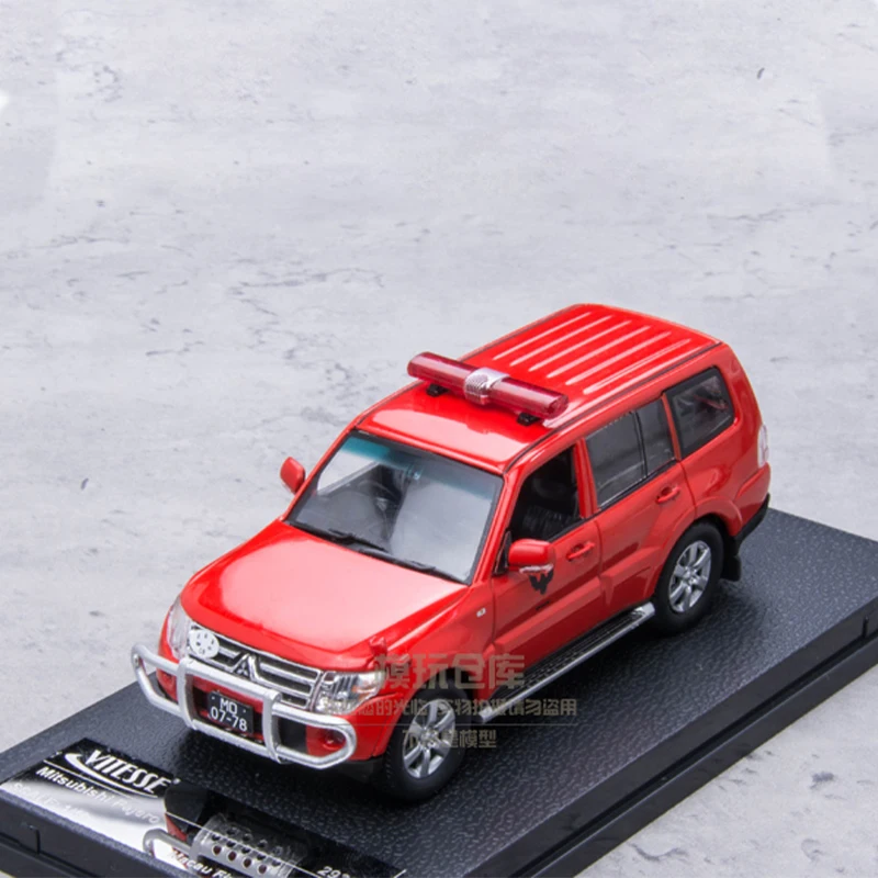 Pajero-Feuerwehrauto-LKW im Maßstab 1:43, Simulationsmodell, Metalldruckguss und Spielzeug für Fans für Erwachsene, Sammlung, Souvenir, Sammlerstück, Geschenk