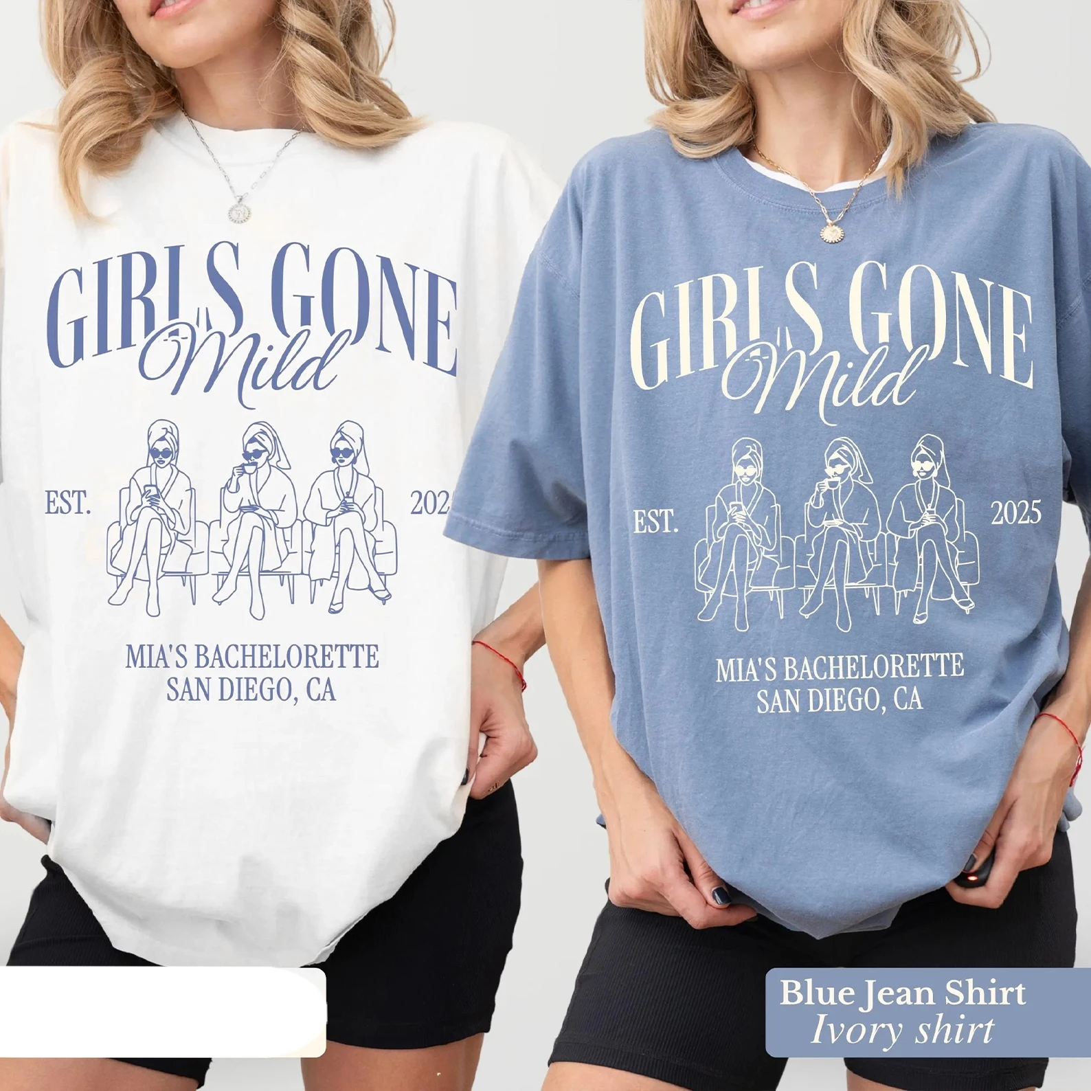 Mild Girls Gone Mild Bach Shirts Girls Gone Mild Bachelorette Girls Night in Shirt For Bridal Party Gift Y2K Short Sleeve Shirt