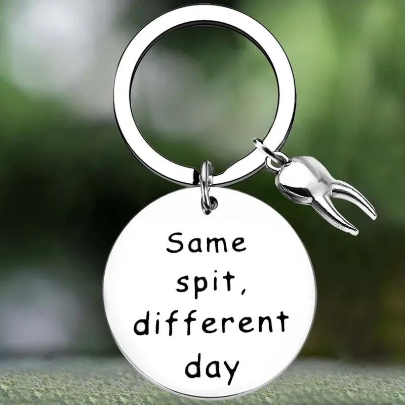 Cute Dentist Keychain Funny Dental Hygienist Gift Key Chain Pendant Jewelry Future New Dentist gift Dentist Doctor Nurse Gifts