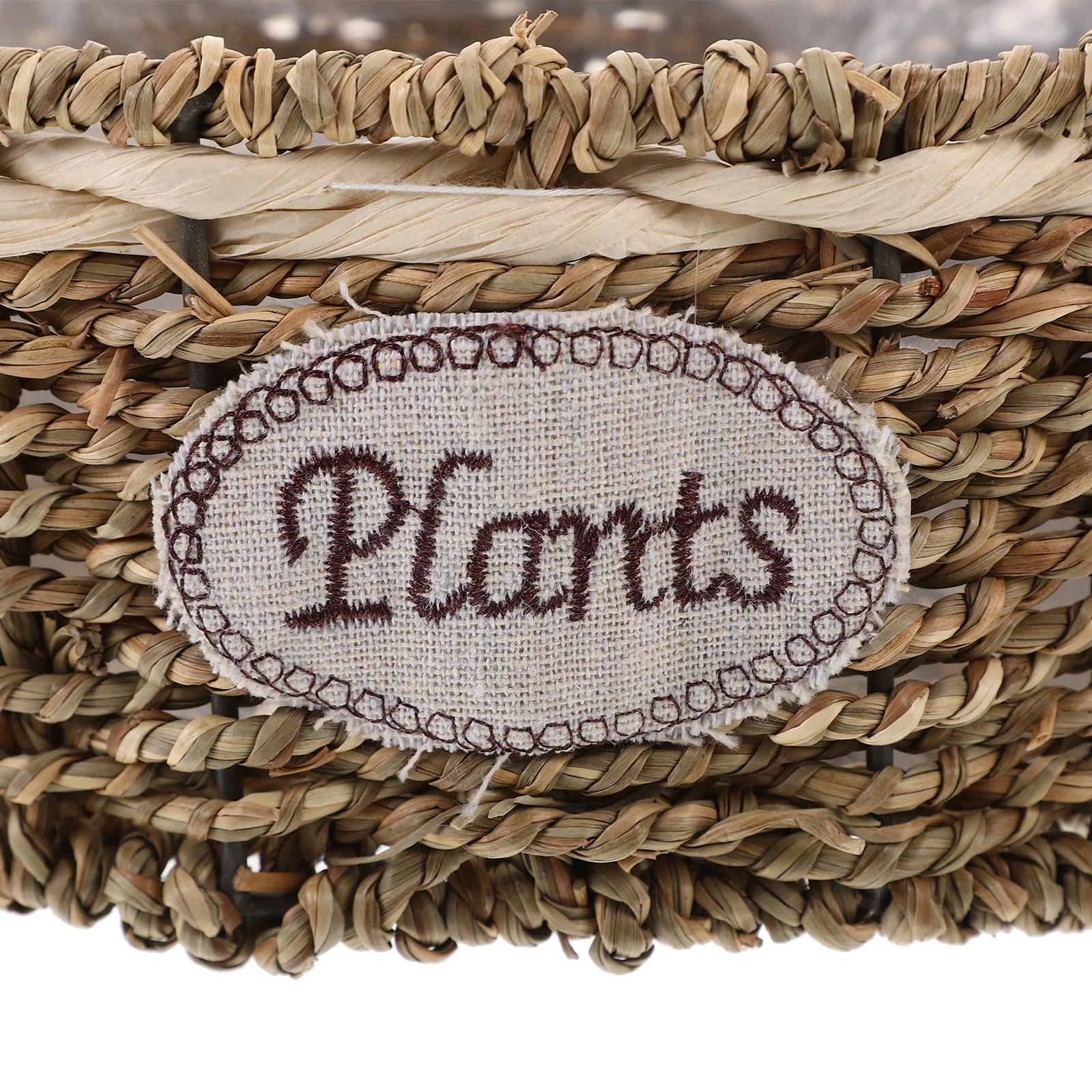 

2Pcs Rustic Woven Flower Basket Stylish Storage Organizer Basket for Indoor Plants Home Garden Balcony Planter Container