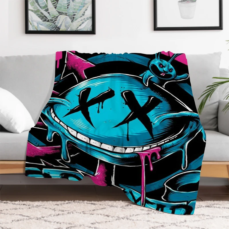 Abstract Graffiti Banksy Pop Art Blanket Summer Comforter Sofa Blankets & Throws Furry Throw Bed Double Fluffy Soft Decorative