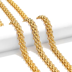 1 Meter Stainless Steel Big Heavy Chunky Hook-ups Chain DIY Hip Hop Jewelry Punk Men Necklaces Findings Supplies Earrings Making