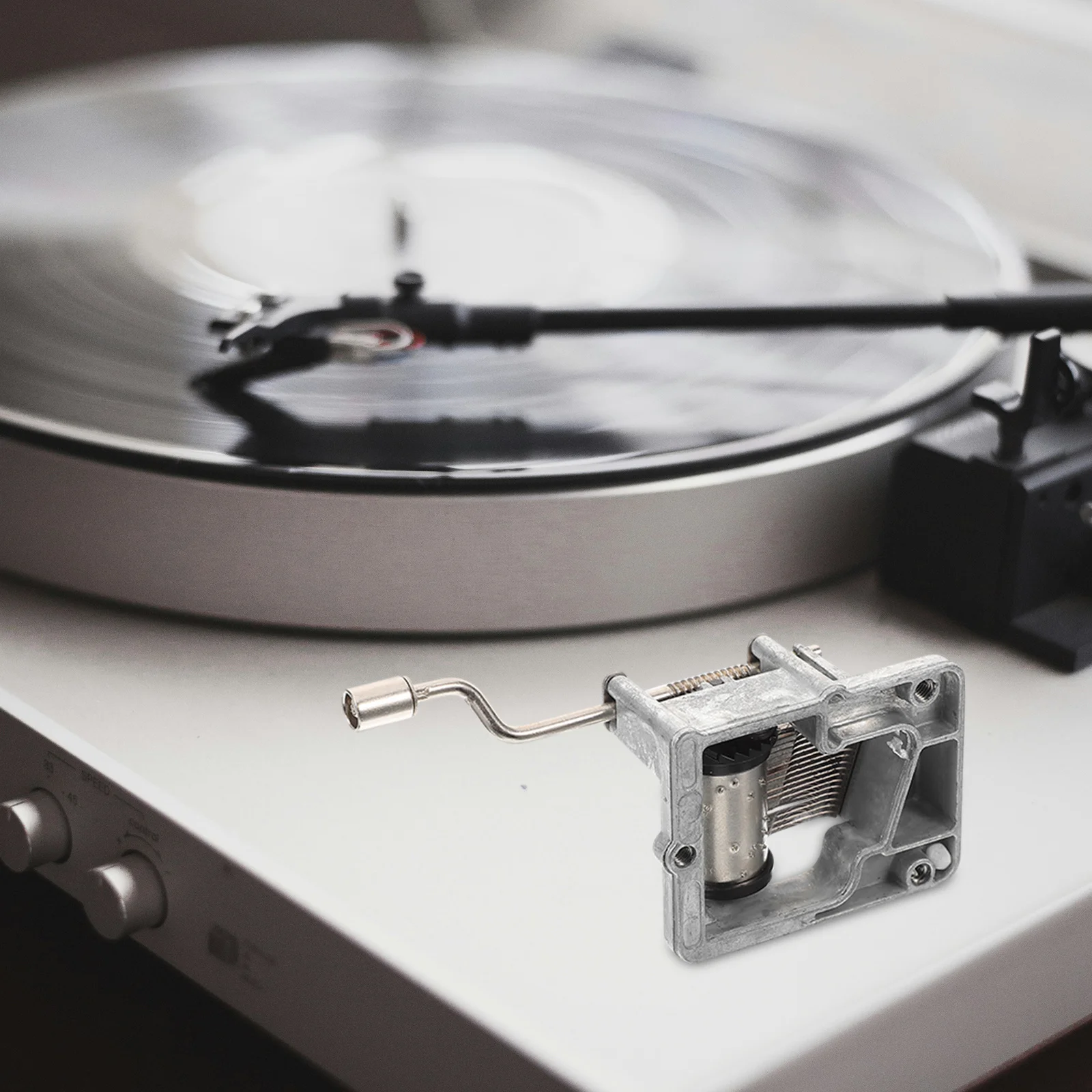 كرنك اليد آلية موسيقية استبدال حركة صندوق الموسيقى لتقوم بها بنفسك عقارب الساعة المعدنية لإصلاح جزء صندوق موسيقي صغير #5