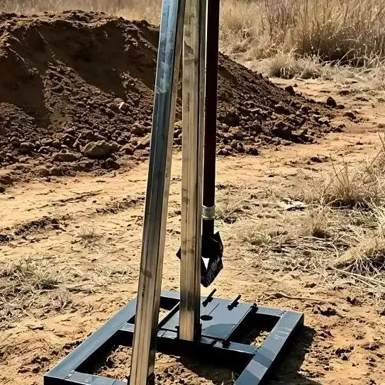 

Customized Compact Electric Handheld Water Well Drilling Rig Vertical Stand Design for Household Use