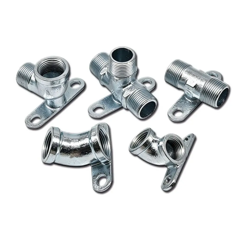 Malleable Cast Iron Wall Mount Pipe Fitting Threaded Connection 1/2