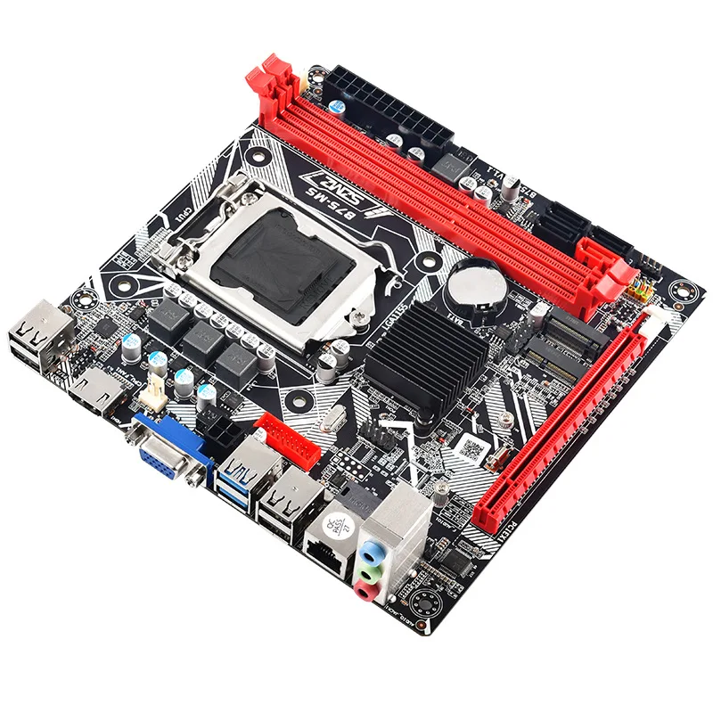 

B75-MS Motherboard desktop home office small board DDR3 memory LGA 1155 supports WIFI