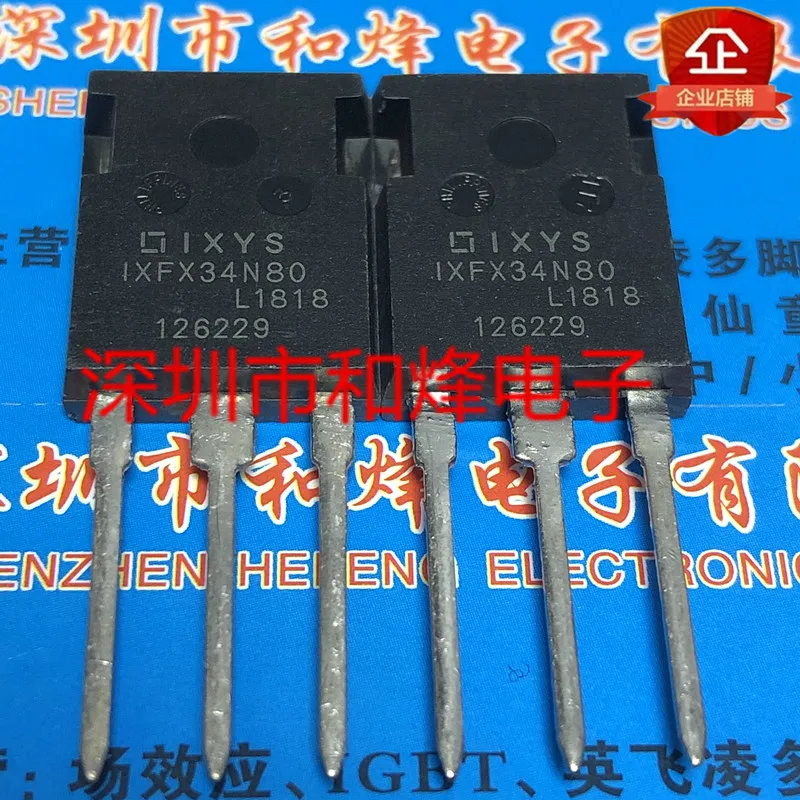 5PCS-10PCS IXFX34N80 TO-247 800V 34A NEW AND ORIGINAL ON STOCK