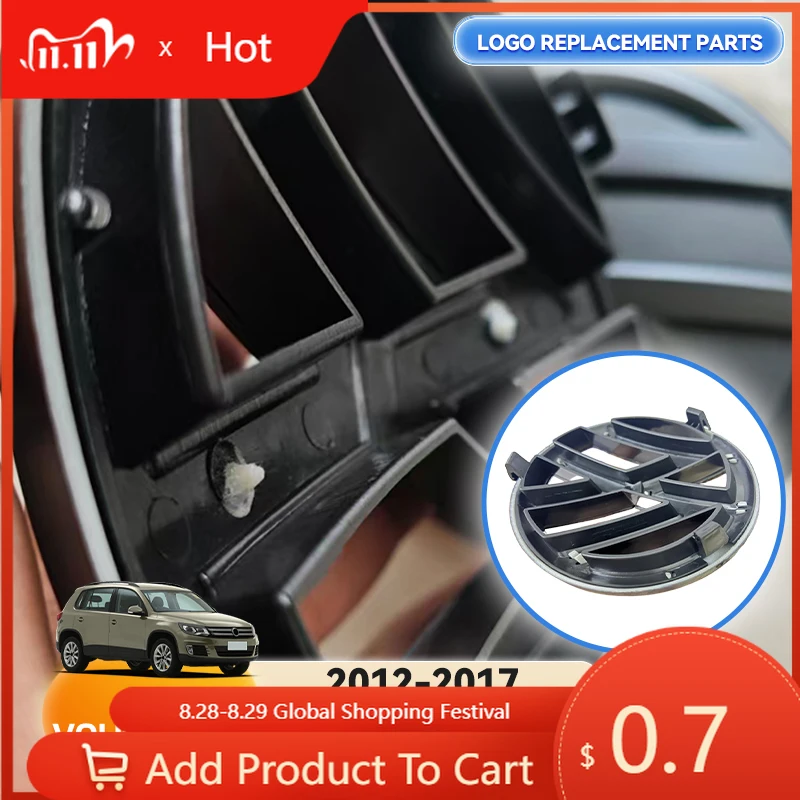 

Держатели для горячих чашек 2026 для VW Volkswagen 2 шт. 3D ABS, передний логотип автомобиля, решетка, значок багажника, сменные аксессуары для автомобиля для Tigua