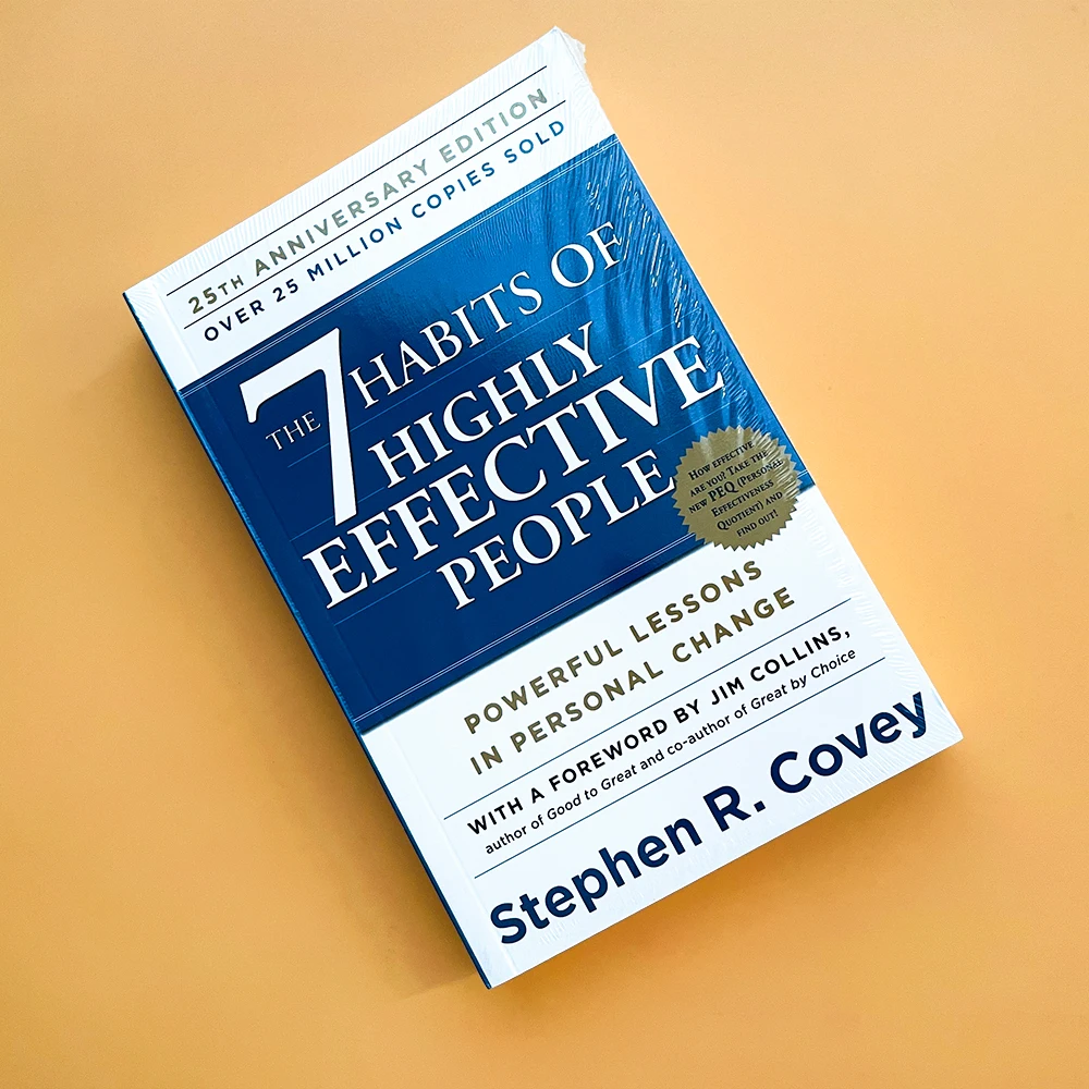 

7 привычек высокоэффективных людей от Stephen R. Covey в английском оригинальная профессиональная книга для чтения для взрослых