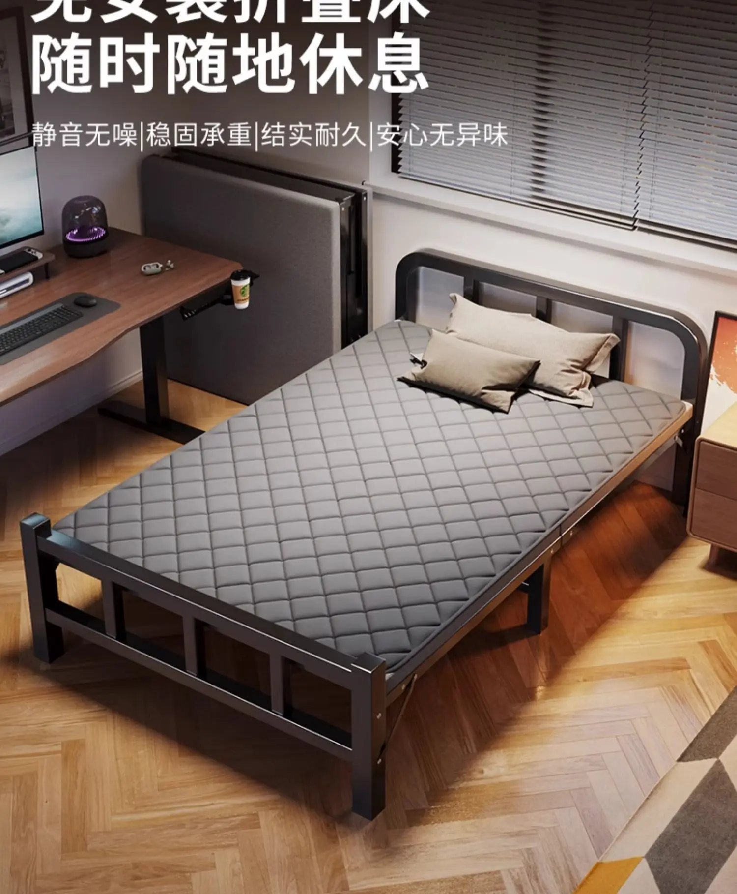 Rollaway bed single household simple   office siesta artifact dormitory siesta small  rental house adult iron