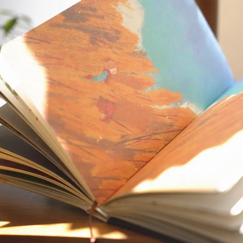 The Little Prince Series Cute Notebooks  Full Color Page Illustration Boy Diary Student Hardcover Thick Notepad