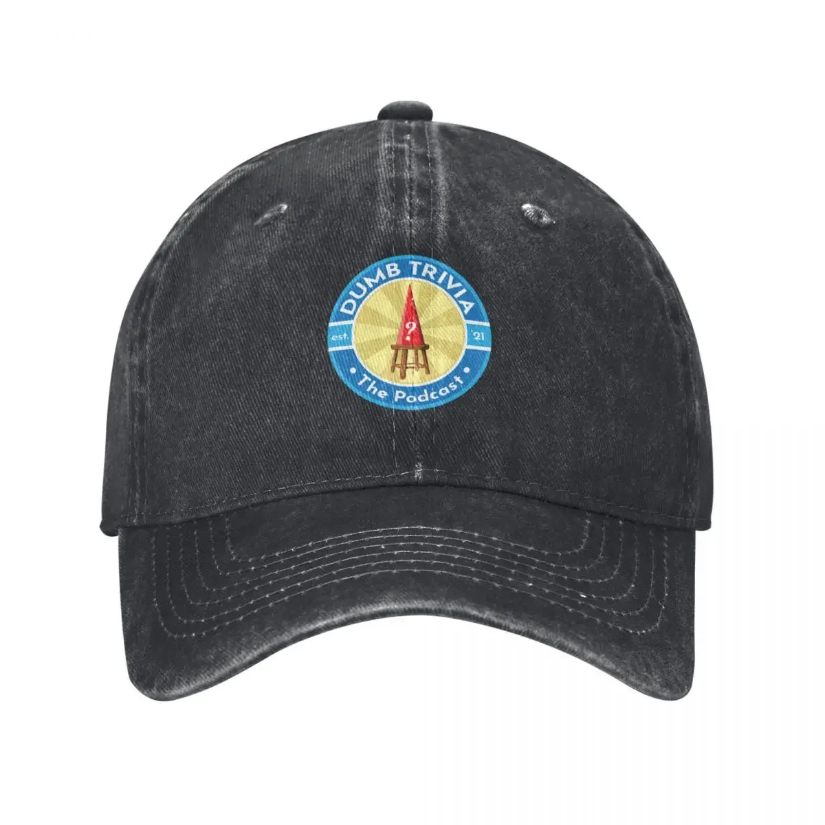 

Dumb Trivia, New Logo! Baseball Cap Designer Hat funny hat Sun Cap For Man Women's