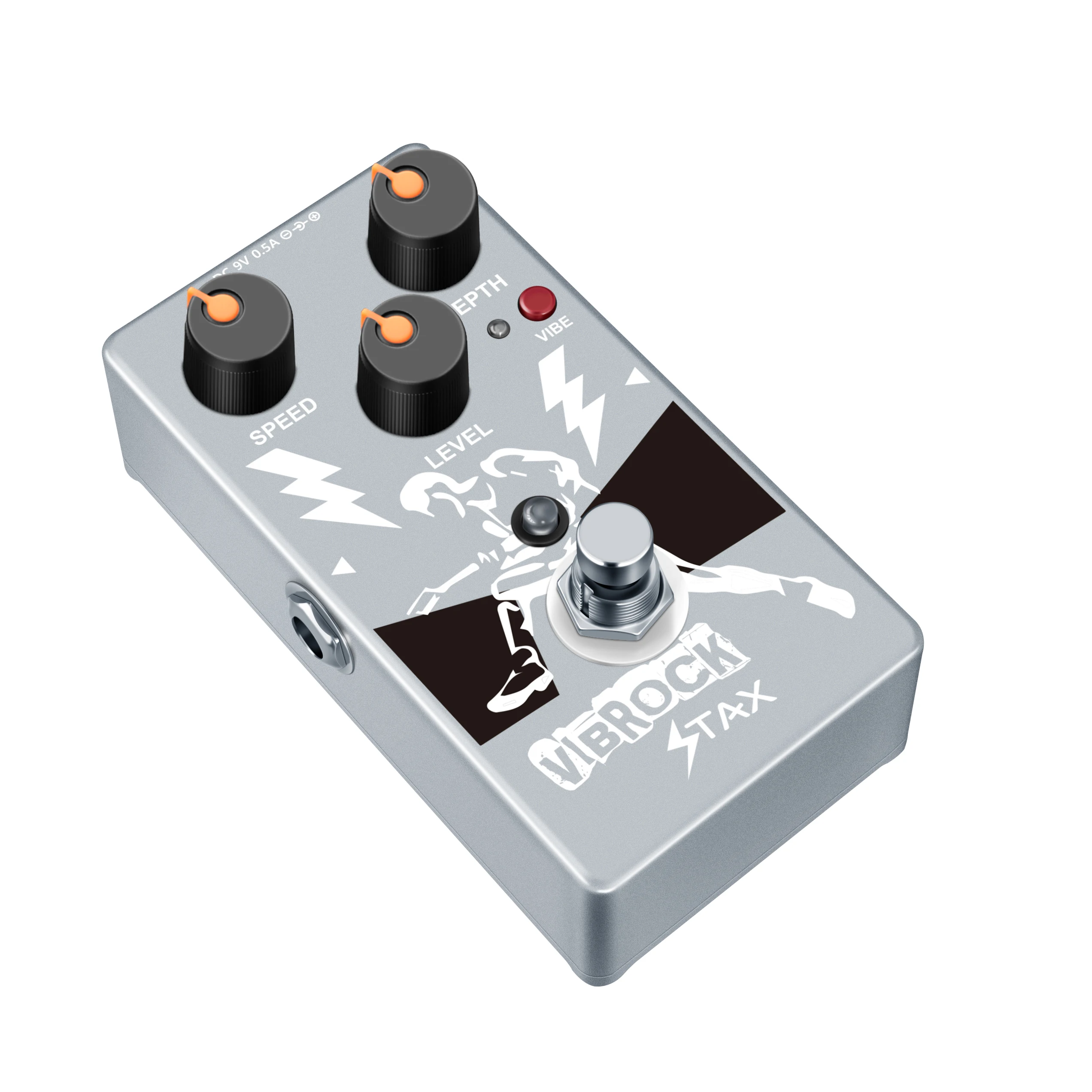 Stax-Tremolo Monoblock Guitar Pedal, Dual Effect Pedal , True Bypass Model, Full Size Modulation, RE-02