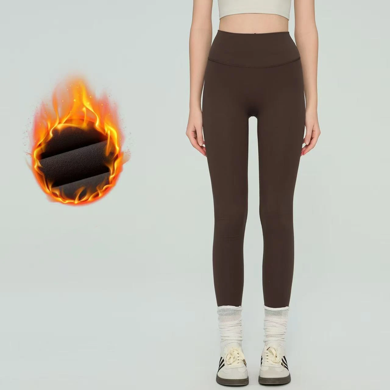 Fitness Winter Yoga Pants Plus Velvet Gym Thickening High-waisted Butt-lifting Leggings Tights Pilates Training Trousers Outwear