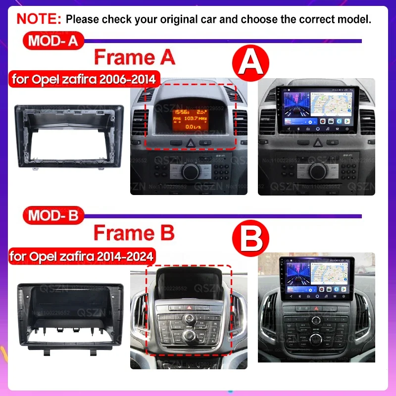 Android 13 For Opel Zafira 2004 - 2024 Car Radio Multimedia Video Stereo Navigation GPS 2K QLED Screen Auto Carplay 4G Autoradio